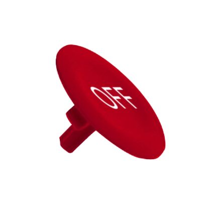 Schneider Electric Harmony Series Red Rotary Push Button Head, 22mm Cutout [ZBA435]; 438-881