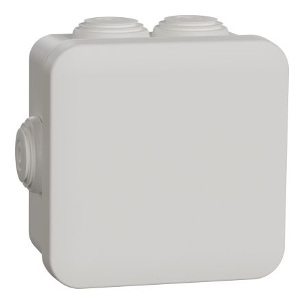 Schneider Electric Mureva Box Series White Junction Box, IP55, 3 Terminals, 80 x 80 x 45mm [IMT05024]; 438-995