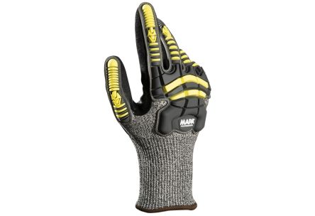 Mapa EXONIT 853 Black, Grey, Yellow Nitrile Abrasion Resistant, Cut Resistant, General Purpose, Puncture Resistant, [34853019]; 440-235