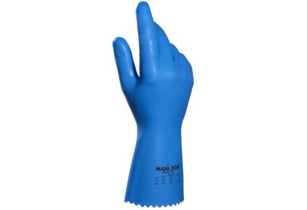 Mapa Jersette 308 Blue Natural Latex Abrasion Resistant, Cut Resistant, General Purpose, Puncture Resistant, Tear [34308009]; 440-255