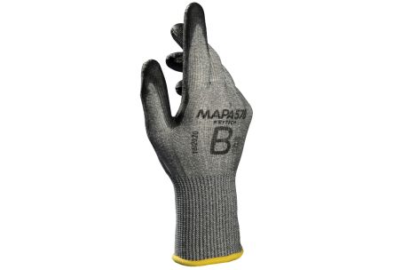 Mapa KryTech 578 Black, Grey Polyurethane Abrasion Resistant, Cut Resistant, General Purpose, Puncture Resistant, Tear [34578000]; 440-289