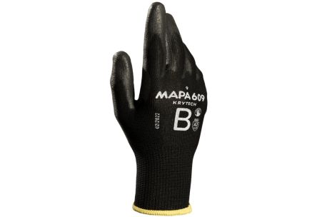 Mapa KryTech 609 Black Polyurethane Abrasion Resistant, Cut Resistant, General Purpose, Puncture Resistant, Tear [34609007]; 440-314