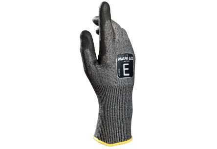 Mapa KryTech 622 Black, Grey Polyurethane Abrasion Resistant, Cut Resistant, General Purpose, Puncture Resistant, Tear [34622006]; 440-320
