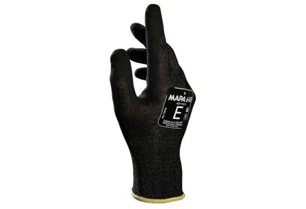 Mapa KryTech 645 Black, Grey Nitrile Foam Abrasion Resistant, Cut Resistant, General Purpose, Puncture Resistant, Tear [34645016]; 440-330