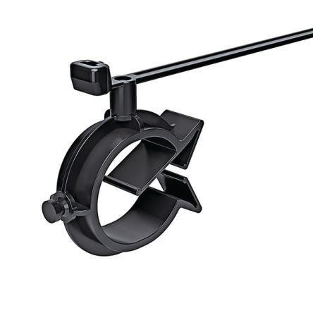 HellermannTyton Cable Tie, 155mm x 4.7 mm, Black Nylon, Pk-500 [156-00136]; 440-519