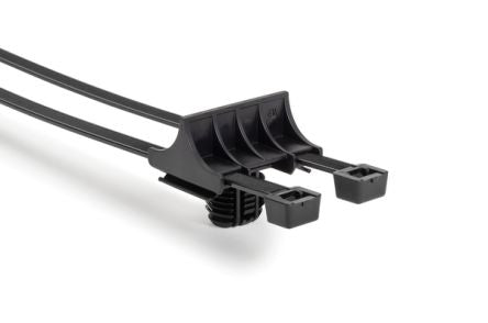 HellermannTyton Cable Tie, 390mm x 7.6 mm, Grey Polyamide 4.6, Pk-100 [156-00407]; 440-566