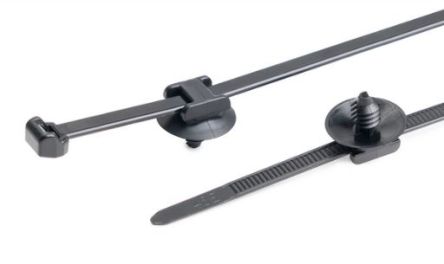 HellermannTyton Cable Tie, 150mm x 4.6 mm, Black Nylon, Pk-500 [156-00432]; 440-570