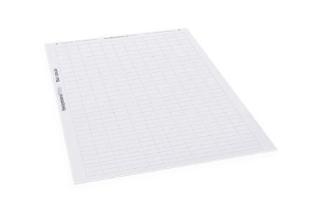 HellermannTyton Helatag 1101 Black on White Label, 10.16mm Label Length, 10.16mm Label Width [594-81101]; 440-589