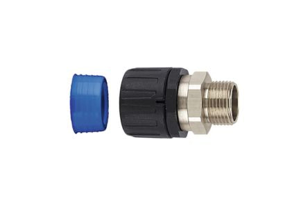 HellermannTyton External Thread Fitting, Conduit Fitting, 34mm Nominal Size, PG29, Nylon 66, Black IP66, IP67, IP68, [166-21915]; 440-595