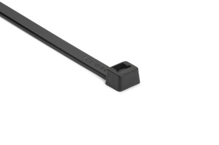 HellermannTyton Cable Tie, 225mm x 7.6 mm, Black Nylon, Pk-500 [111-12821]; 440-620