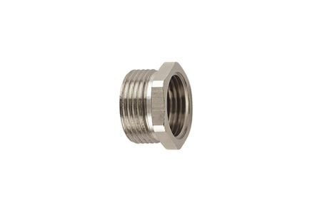 HellermannTyton Converter, Conduit Fitting, M16, PG16, Nickel Plated Brass, Metal [166-50905]; 440-654