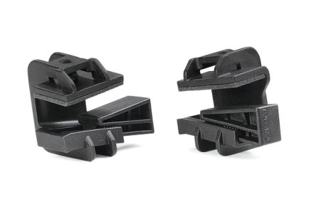 HellermannTyton Black Cable Clamp 28.6 mm x 46.2mm, 7.9mm Max. Cable Tie Width [151-01187]; 440-664