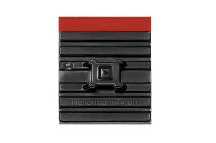 HellermannTyton Self Adhesive Black Cable Tie Mount 28 mm x 28mm, 5.4mm Max. Cable Tie Width [151-01527]; 440-667