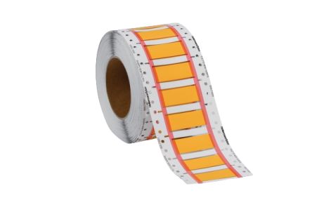 HellermannTyton TULT DS Suspend Heat Shrink Cable Marker, Yellow, Pre-printed "Ladder Style", 6 → 18mm Cable, [553-71037]; 440-711