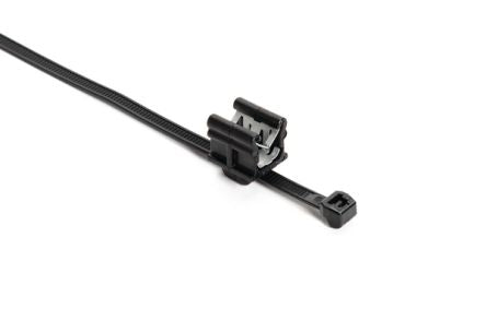 HellermannTyton Cable Tie, 150mm x 4.6 mm, Black Nylon, Pk-500 [156-04601]; 440-715