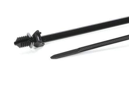 HellermannTyton Cable Tie, 163mm x 4.6 mm, Black Nylon, Pk-500 [157-00045]; 440-721