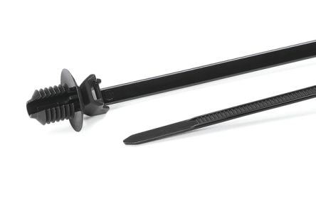 HellermannTyton Cable Tie, 163mm x 4.6 mm, Black Nylon, Pk-1000 [157-00072]; 440-722