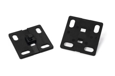 HellermannTyton Self Adhesive Black Cable Tie Mount 38 mm x 38mm [161-64015]; 440-731