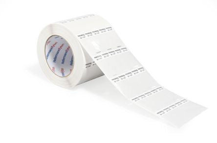 HellermannTyton TAG22TD3 Self Adhesive Cable Label, Clear, White, Pre-printed "Ladder Style", 3.5 → 7.6mm Cable, [596-22320]; 440-740