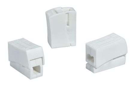 HellermannTyton HECL-2/1 Series Connector, 3-Way, 24A, 0.5 → 2.5 mm² Wire, Push In Termination [148-90023]; 440-807