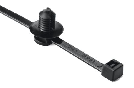 HellermannTyton Cable Tie, 202mm x 4.6 mm, Black Nylon, Pk-500 [150-31091]; 440-810