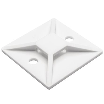 HellermannTyton White Cable Tie Mount 37.7 mm x 37.7mm, 8.9mm Max. Cable Tie Width [151-00324]; 440-822