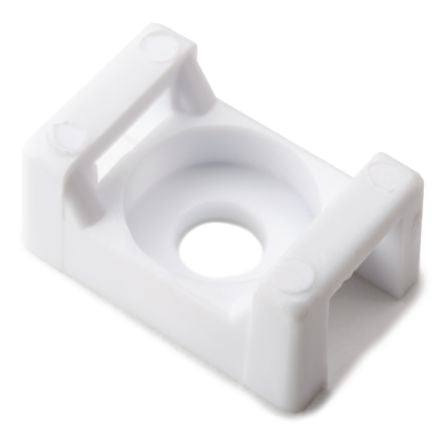 HellermannTyton White Cable Tie Mount 9.4 mm x 14.7mm, 5mm Max. Cable Tie Width [151-30303]; 440-853