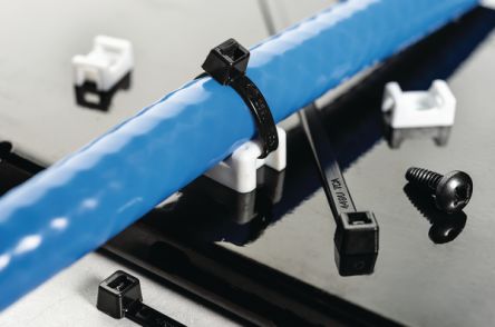 HellermannTyton Black Cable Tie Mount 9.4 mm x 14.7mm, 5mm Max. Cable Tie Width [151-30400]; 440-854