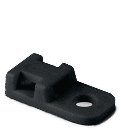 HellermannTyton Black Cable Tie Mount 10.2 mm x 20.4mm, 5mm Max. Cable Tie Width [151-31101]; 440-860