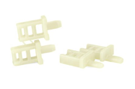 HellermannTyton Natural Cable Tie Mount 14.8 mm x 15mm, 5.4mm Max. Cable Tie Width [152-51059]; 440-864