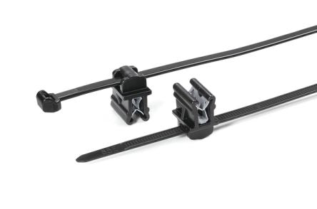 HellermannTyton Cable Tie, 150mm x 4.6 mm, Black Nylon, Pk-500 [156-00015]; 440-870