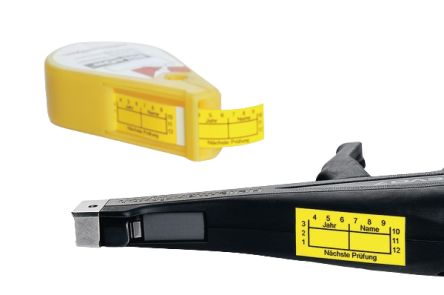 HellermannTyton QNPRUEFYPH Black on Yellow Label, 38mm Label Length, 16mm Label Width [590-00162]; 440-891
