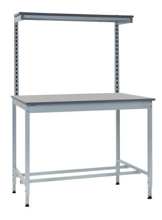 RS PRO Steel Workbench, 250kg Max Load, Adjustable Height, 840mm x 1200mm x 900mm [0]; 440-902