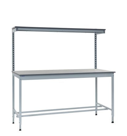 RS PRO Steel Workbench, 250kg Max Load, Adjustable Height, 840mm x 1800mm x 750mm [0]; 440-904