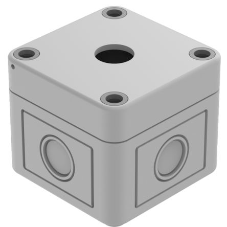 EAO 704.9 Series Grey Plastic General Purpose Enclosure, IP66, 94 x 94 x 81 [704.945.1]; 441-415