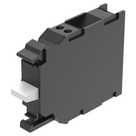 EAO Series 45 Series Push Button Switch, Slow Make, Front, 1 NC / 1 NO, 500, IP20, IP40 [45-315.1Z40]; 441-484