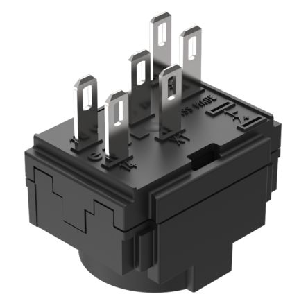 EAO Series 61 Series Illuminated Push Button Switch, Snap Action, Plug In, DPST, 250 [61-8450.12]; 441-658