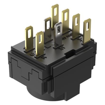 EAO Series 61 Series Illuminated Push Button Switch, Snap Action, Plug In, 3 NC, 150 [61-8460.22]; 441-660