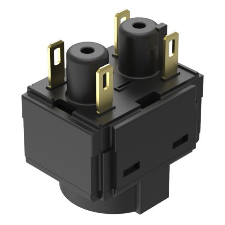 EAO Series 61 Series Push Button Switch, Slow Make, Plug In, DPST, 50 [61-8755.37]; 441-685