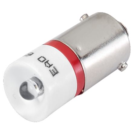 EAO Red, Yellow LED LED Reflector Bulb, 24, BA9s Base, 1200 [10-2H12.314B]; 441-737
