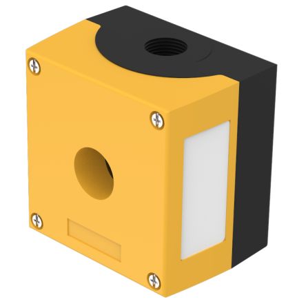 EAO 45-41 Series Yellow Metal General Purpose Enclosure, IP67, IP69K, 89.4 x 85 x 64 [45-410.2403]; 441-983