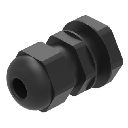 EAO Series 45 Series Black Plastic Cable Gland, IP66, IP67, IP69K [45-507.1100]; 442-008