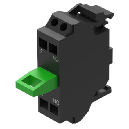 EAO Series 45 Series Push Button Switch, Slow Make, Base Mounting, 1 NO, 500, IP20, IP40 [45-311.2Z40]; 442-208