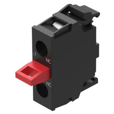 EAO Series 45 Series Push Button Switch, Slow Make, Base Mounting, 1 NC, 500, IP20, IP40 [45-312.2Z10]; 442-210