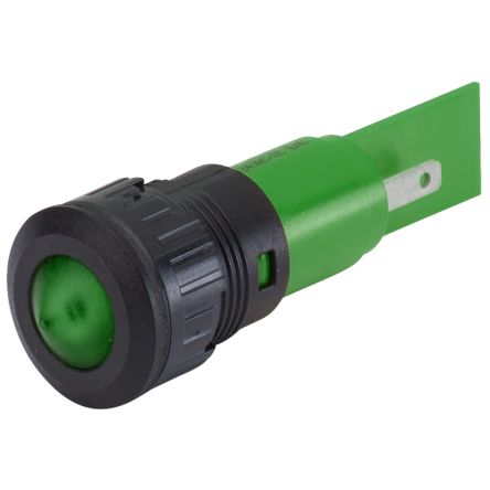 EAO 17-39 Series Green Panel Mount Indicator, 24, 16.2 Mounting Hole Size, Plug-In Termination, IP40, IP65 [17-391351Z]; 442-673