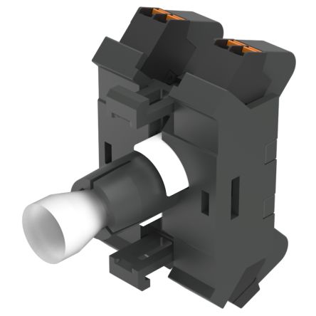 EAO 704.9 Series Contact & Light Block for Use with Push Button Contact Block, 110, White Light, Push In Terminal [704.952.159.3]; 443-011