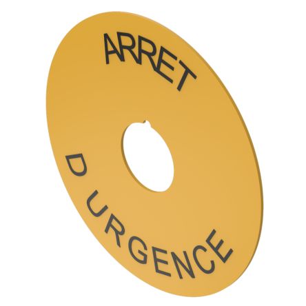 EAO Legend Plate for Use with Push Button Labels [704.963.7]; 443-027