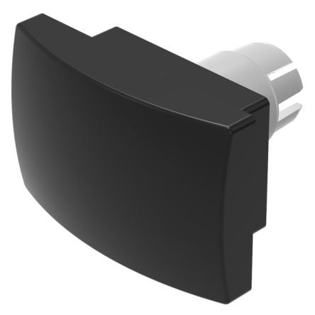EAO Black Push Button Cap for Use with Use Only Flush Front Bezel, 35 x 23 [22-930.0]; 443-100