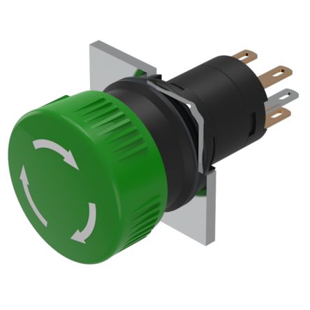 EAO Pushbutton Actuator for Use with Switching Devices [51-253.0225]; 443-344