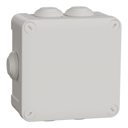 Schneider Electric Mureva Box Series White Polypropylene Junction Box, IP55, 7 Terminals, 105 x 105x50mm [IMT05025]; 444-315